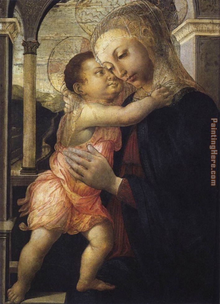 Madonna and Child painting - Sandro Botticelli Madonna and Child art painting